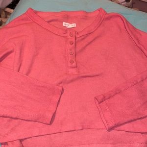 Long sleeve crop top